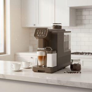 Cafetera Inteligente Totalmente Automática para el Hogar y la Oficina, Pantalla LCD Grande, Cafetera Espresso, Solo para Granos de Café, Estable y Sólida - Product Image 4