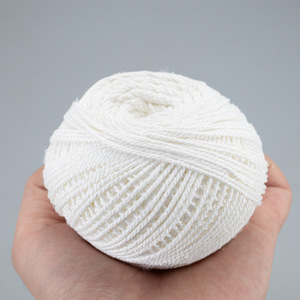 Cotton Yarn Ball 200g Ring Spun <b>Bleached</b> Moisture Absorbent For Construction And Craft Use - Product Image 4