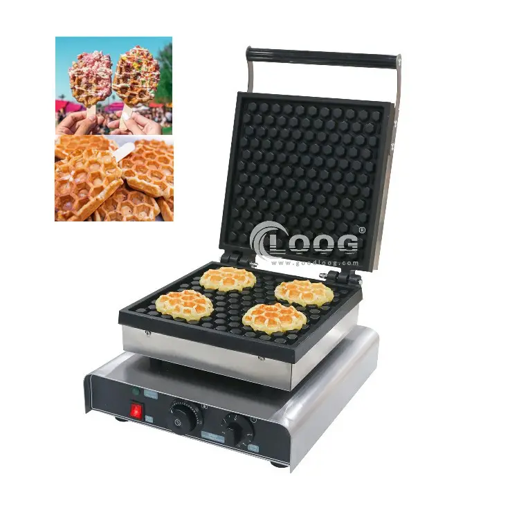 Waffle uso comercial máquina de fabricação de pente de colmeia elétrica