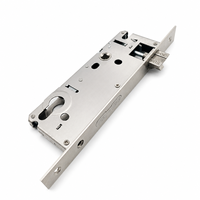 Serrure de porte à mortaise moderne en acier inoxydable 8550, avec cylindre, pour ensemble de serrures de porte intérieure en bois, directement de l'usine