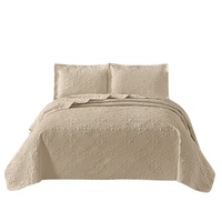 Couvre-lit matelassé lavable en machine à ultrasons, literie toutes saisons, couvre-lit matelassé uni, motif de plantes et de fleurs, 1,8 m, application