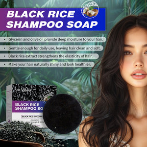 SAUVASINE 100ML Natural Fruit Oil <b>Shampoo</b> and Soap Moisturizing <b>Black</b> Rice Germ Extract Glycerin Olive Oil Soap and <b>Shampoo</b> - Product Image 2