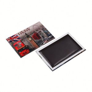 Wholesale Custom Logo Vintage Retro Style Refrigerator Sticker Gift Tin <b>Fridge</b> Magnet - Product Image 6