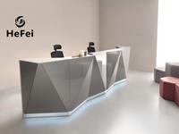 Comptoir de bar modulaire en métal |   Zone de réception en acier inoxydable |   Conception personnalisée