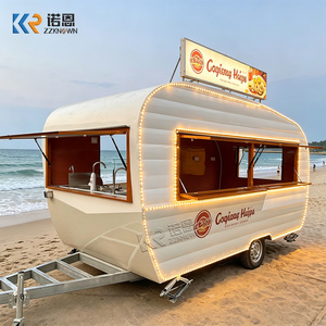 Camion de restauration mobile vintage, <span class=keywords><strong>caravane</strong></span> rétro pour la vente de glaces, café et crêpes, idéal pour les services de traiteur en extérieur et la <span class=keywords><strong>location</strong></span> d'événements - Product Image 4