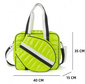Échantillon Gratuit : Sac de Transport Matelassé pour Raquette de Pickleball et Tennis, Sac Fourre-tout Bandoulière pour Raquette de Pickleball - Product Image 4