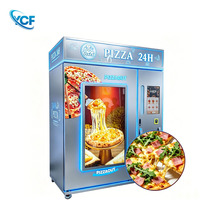 Máquina Expendedora de Pizza Preensamblada de Múltiples Sabores, con Pantalla Táctil, Acepta Tarjetas de Crédito y Monedas, SDK, Monitoreo Remoto de 22 Pulgadas