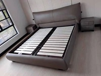 Modernes Design Massivholz-Softbett Komfortable Rückenlehne Queen/King Size Langlebig & Umweltfreundlich Fabrik-Großhandelspreis