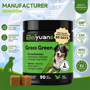 ขนมเคี้ยวสำหรับสุนัขสูตรอ่อนโย<span class=keywords><strong>น</strong></span> ช่วยปกป้องสนามหญ้า ด้วยสาร DL-เมไทโอ<span class=keywords><strong>น</strong></span>ีน ยูก้า โปรไบโอติกส์ และเอนไซม์ สำหรับลดกลิ่<span class=keywords><strong>น</strong></span>ปัสสาวะจากการเผาไหม้สนามหญ้า และช่วยดูแลระบบทางเดินปัสสาวะ - Product Image 1
