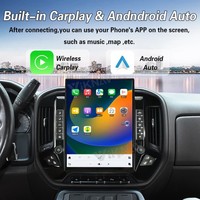 Autoradio 15,6 pouces pour Chevrolet Silverado GMC Sierra 2014-2018, écran tactile Android, unité principale sans fil CarPlay GPS, garantie 1 an