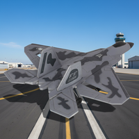 Avion télécommandé planeur RC F22 Fighter Model 2.4G 3 canaux, portée 200m, prêt à l'emploi avec chargeur et batteries pour enfants