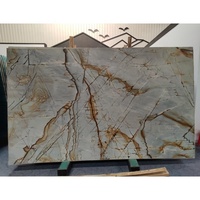 Dalles de quartzite moderne en marbre bleu romain SH STONE Luxury Stone Brazil Blue Roma Impression pour sol extérieur et grand panneau mural