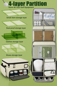 <span class=keywords><strong>2025</strong></span> mới tùy chỉnh không thấm nước Xe golf Locker với ngăn thông gió riêng biệt cho 2 đôi giày - Product Image 3