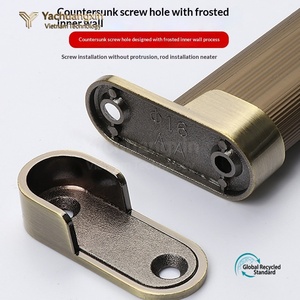 Flat Aluminum <b>Hooks</b> Gold Silver Matte Finish for Home Installation - Product Image 4