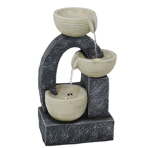 3-Tiered En Herbe Terme Fontaine D'eau Extérieure - Product Image 2