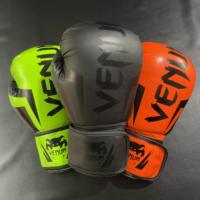 Gants de boxe de compétition en cuir exquis avec logo personnalisé 2024 pour la boxe sportive et la maîtrise des réflexes