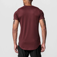 T-shirt de sport pour homme, style américain, en soie de lait, à manches courtes, respirant, à séchage rapide, haute élasticité, OEM ODM, été, jeunesse
