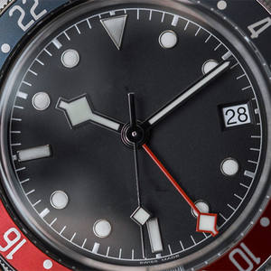 Montres GMT super lumineuses <span class=keywords><strong>bracelet</strong></span> en acier inoxydable montres-bracelets pour plongeur automatique - Product Image 4
