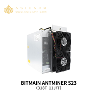 Tout nouveau BITMAIN ANTMINER S23 318T 11J/T SHA-256 refroidissement par Air Bitcoin Machine minière haute efficacité ASICMiner pour ferme