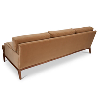 Ensemble de canapé sectionnel moderne inclinable 3 places en tissu vert velours pour salon