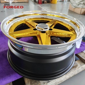 ล้อแม็กซ์สั่งทำขนาด 20 นิ้ว 5 รู 114.3 ขอบลึก สีโครเมียมทอง ล้อฟอร์จ 3 ชิ้น - Product Image 1