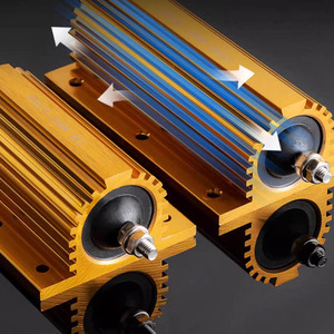 Résistance en ciment bobinée haute puissance à boîtier en aluminium doré 100W 1R/1.5/2/3/5/20/50/100/1K <span class=keywords><strong>Ohm</strong></span> - Product Image 4