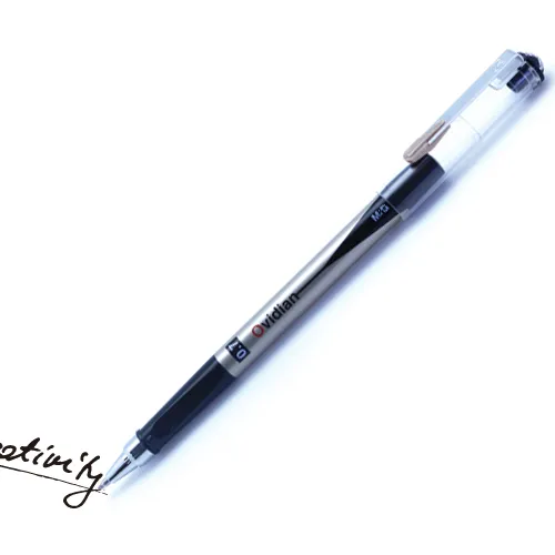 M G Stick Ovidian Black/Blue 0.7mm with Metal Clip Gel Pen