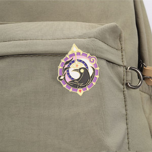 Ensemble d'épingles en émail magiques fantastiques, broche Tarot Corbeau et broche mystique pour la décoration de sac à dos - Product Image 4