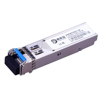 Transceiver SFP Serat Tunggal 1.25G 20Km DDM 1310nm Tx 1550nm Rx Modul Optik untuk Router Switch Jaringan