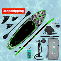 FUNWATER Dropshipping OEM Planche à pagaie gonflable SUP 11' Stand up Soft Surfboard sup Board Vente en gros supboard Sports nautiques ISUP