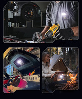 Gantungan kunci Senter EDC berputar 180 °, lampu kerja Output USB Mini multifungsi dengan badan lampu ABS COB dan bola lampu LED