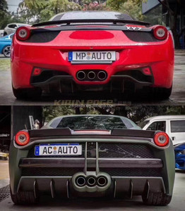 ชุดแต่ง Misha Style ครึ่งคาร์บอนไฟเบอร์สำหรับ Ferrari 458 Boyd พร้อมฝากระโปรงหน้าและสเกิร์ตข้าง - Product Image 5