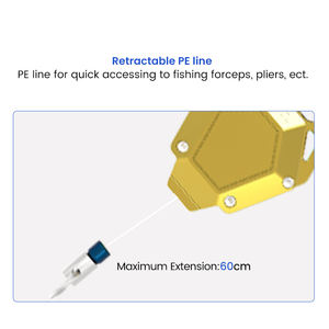 60cm versenkbare PE-Schnur Aluminium legierung Mini Fishing Line Retraktor - Product Image 5