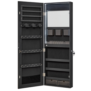Organisateur de <span class=keywords><strong>bijoux</strong></span> mural avec porte coulissante <span class=keywords><strong>SONGMICS</strong></span>, <span class=keywords><strong>armoire</strong></span> <span class=keywords><strong>à</strong></span> <span class=keywords><strong>bijoux</strong></span>, miroir mural noir, <span class=keywords><strong>armoire</strong></span> <span class=keywords><strong>à</strong></span> <span class=keywords><strong>bijoux</strong></span> - Product Image 1
