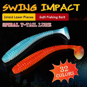 Esca <span class=keywords><strong>Artificiale</strong></span> Supercontinent Swing Impact Rig per la Pesca al Shad, Morbida, 63mm 80mm 97mm, in Plastica, Swimbait, Jigging Lure - Product Image 2