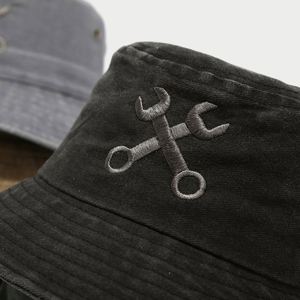 Hot Sale 2025 New Spring <b>Summer</b> Washed Cotton Bucket Hat With Custom Logo Adult Unisex <b>Flat</b> Top Sun <b>Cap</b> for Beach Outdoor - Product Image 4