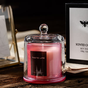 Decoración <span class=keywords><strong>de</strong></span> bodas, cubierta <span class=keywords><strong>de</strong></span> cristal creativa, vela perfumada a granel sin humo, velas <span class=keywords><strong>de</strong></span> cera <span class=keywords><strong>de</strong></span> soja personalizadas hechas a mano <span class=keywords><strong>de</strong></span> lujo, cilindro <span class=keywords><strong>de</strong></span> cartón - Product Image 3