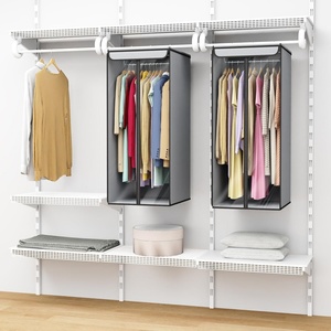 Sac de rangement pliable en tissu de 40 pouces avec fermeture éclair, housse de protection anti-poussière pour vêtements suspendus, organisateur de robes longues et manteaux pour placard - Product Image 6
