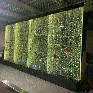 Panel de Burbujas de Agua con Luces LED de Colores Cambiables, Fuente Interior, Decoración de Pared con Burbujas de Agua - Product Image 1
