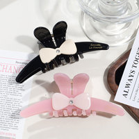 Pince à cheveux papillon de luxe en acétate YuAo et pince requin mignonne en forme de lapin – Accessoires féminins écologiques de haute qualité