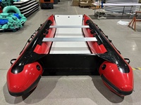 Bateau Catamaran Gonflable Ultra Stable à Double Coque avec Plancher Pneumatique Haute Pression pour Usine