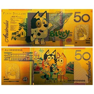 5 Tipi di Banconote Anime Blu <span class=keywords><strong>Y</strong></span> Placcate in Oro 24K per Regali - Product Image 3