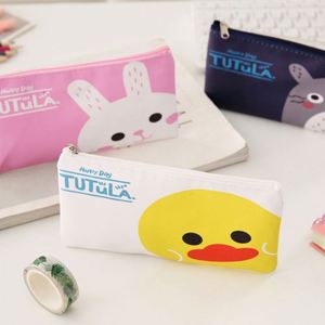 กล่องเก็บเครื่องเขียนขายส่ง แบบพิมพ์ลายตามสั่ง ซิปผ้าแคนวาส กระเป๋าใส่ดินสอหลากสี สำหรับโปรโมชั่น ทนทาน - Product Image 2