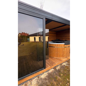 Desain murah Cedar luar ruangan ruang uap bak mandi Spa bak mandi kamar Sauna kayu merah Kanada <span class=keywords><strong>Bar</strong></span> Panorama - Product Image 3