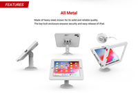 SC-1201 POS Retail Self-Service Anti-Vol Kiosque De Bureau Stand Haute Réglable Verrouillable Tablette Boîtier pour ipad