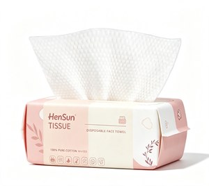 Toallitas Faciales Desechables HenSun 100% Algodón Puro No Tejido, Toallitas Desmaquillantes para Adultos, Suaves y Secas para el Cuidado de la Piel - Product Image 1