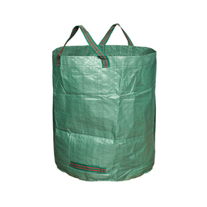 Venta de fábrica, bolsa grande para residuos de jardín, bolsas de hojas de césped limpias con asas - Product Image 1