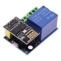 Modul Relay WiFi ESP8266 5V DS18B20 DHT11 DHT22 Pengontrol LED RGB Perangkat Rumah Pintar Saklar Kontrol Jarak Jauh Aplikasi Ponsel ESP-01S