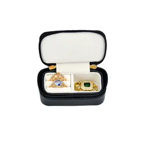 Boîte à bijoux personnalisée simple mode boîte de rangement universelle pour voyage à domicile