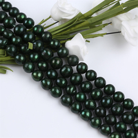Zhuji perle en gros naturel 9-11mm brins de perles d'eau douce DraK vert Edison perles en vrac à vendre
